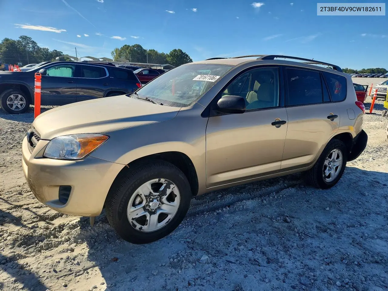 TOYOTA RAV 4 2012, VIN 2T3BF4DV9CW182611