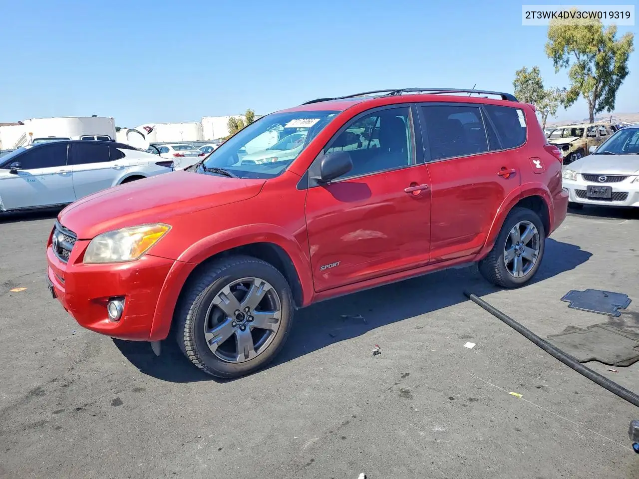 TOYOTA RAV 4 2012, VIN 2T3WK4DV3CW019319