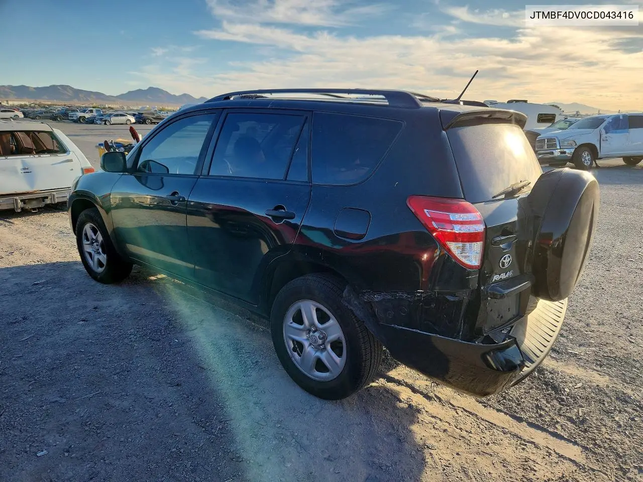 2012 TOYOTA RAV 4 VIN JTMBF4DV0CD043416 — фото 2