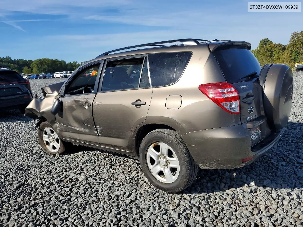 2012 TOYOTA RAV 4 VIN 2T3ZF4DVXCW109939 — фото 2