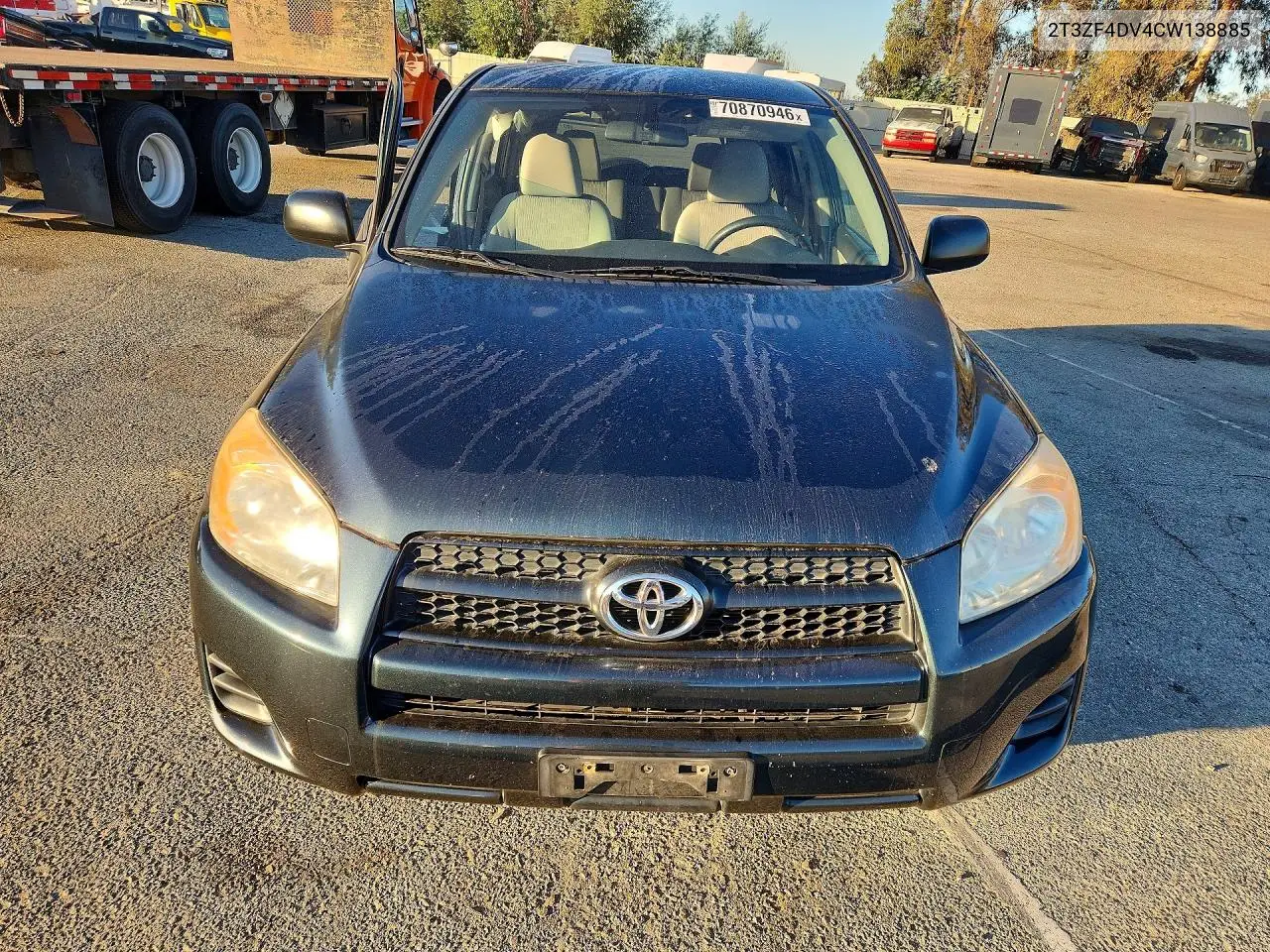 2012 TOYOTA RAV 4 VIN 2T3ZF4DV4CW138885 — фото 5