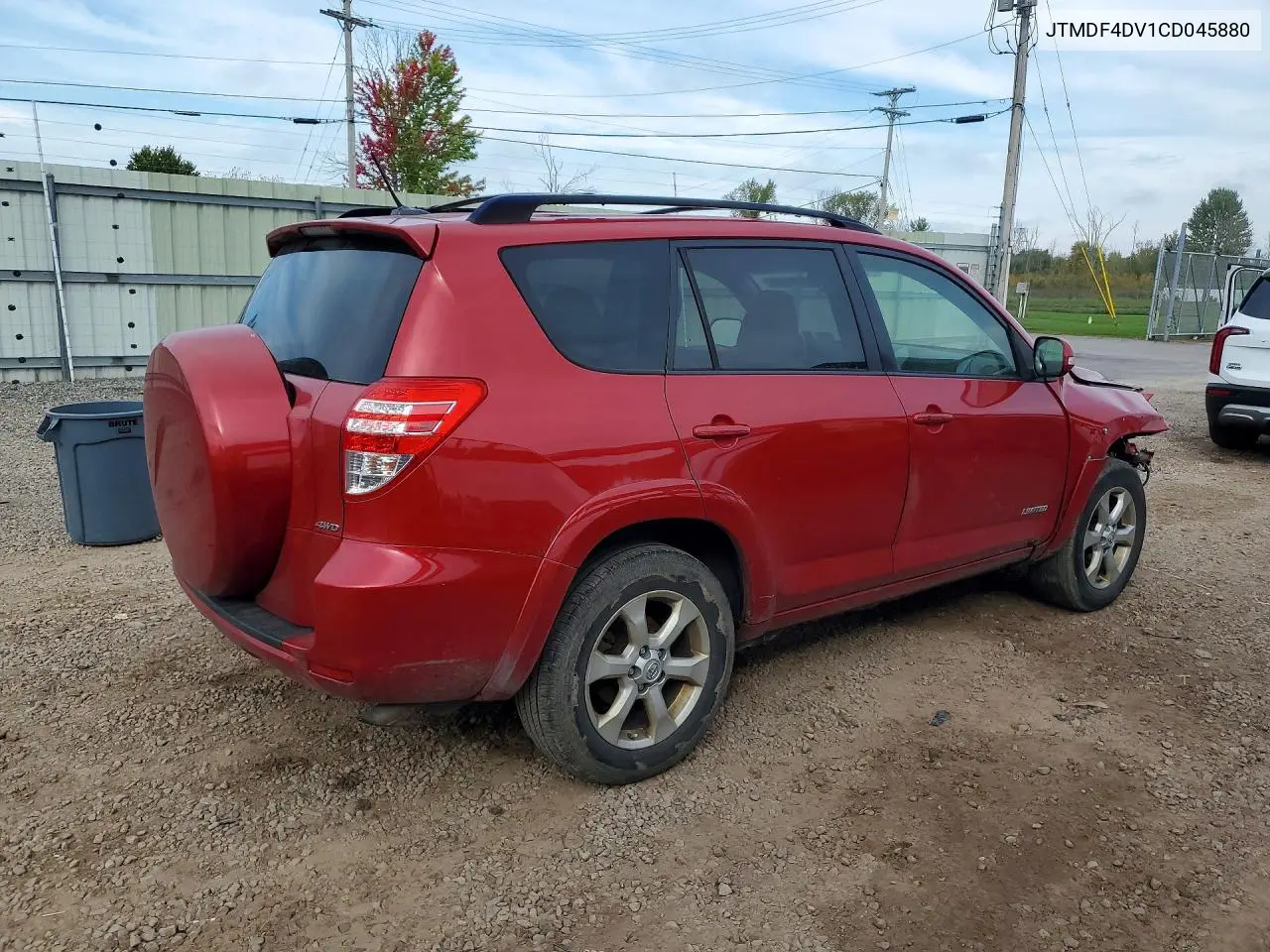 2012 TOYOTA RAV 4 VIN JTMDF4DV1CD045880 — фото 3