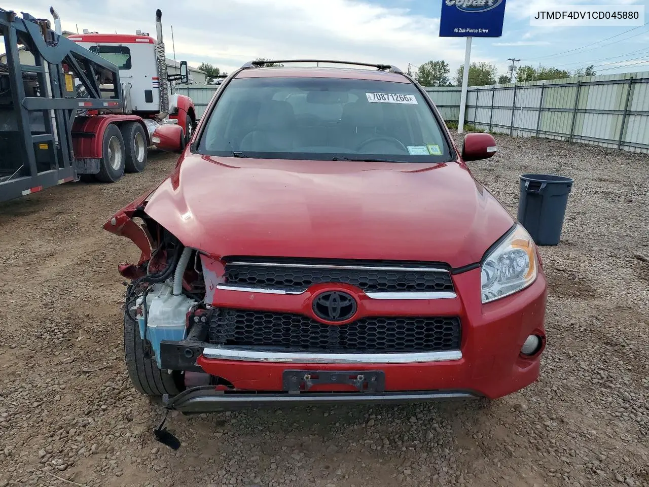 2012 TOYOTA RAV 4 VIN JTMDF4DV1CD045880 — фото 5