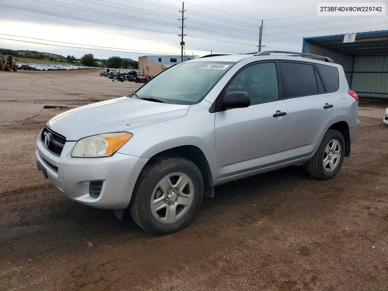 TOYOTA RAV 4 2012, VIN 2T3BF4DV8CW229742