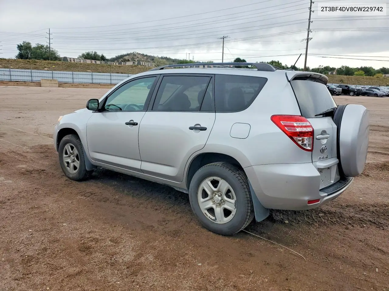 2012 TOYOTA RAV 4 VIN 2T3BF4DV8CW229742 — фото 2