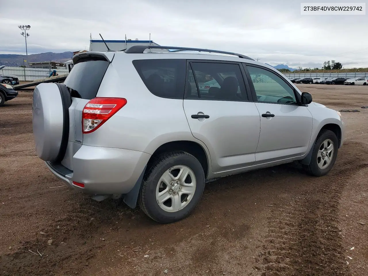 2012 TOYOTA RAV 4 VIN 2T3BF4DV8CW229742 — фото 3