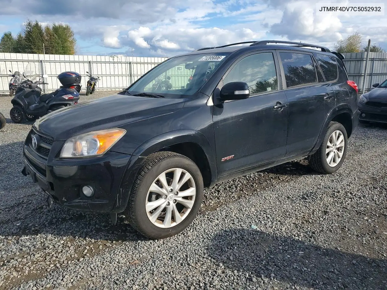 TOYOTA RAV 4 2012, VIN JTMRF4DV7C5052932