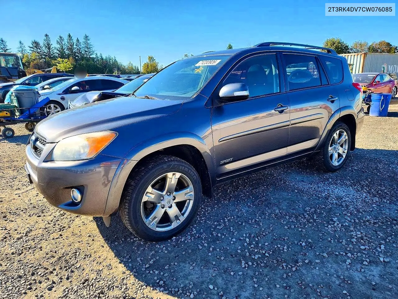 TOYOTA RAV 4 2012, VIN 2T3RK4DV7CW076085