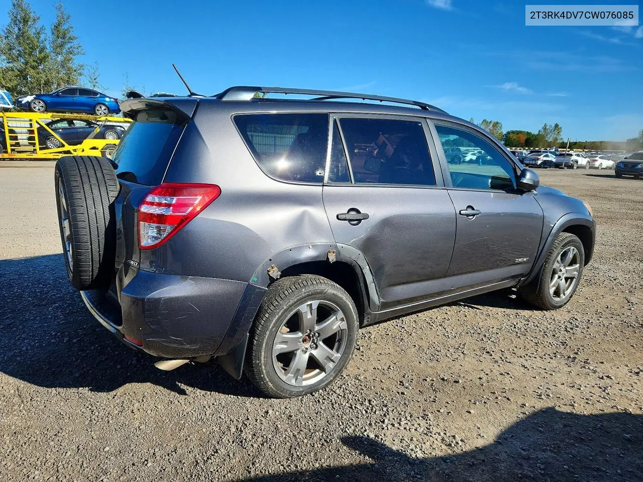 2012 TOYOTA RAV 4 VIN 2T3RK4DV7CW076085 — фото 3