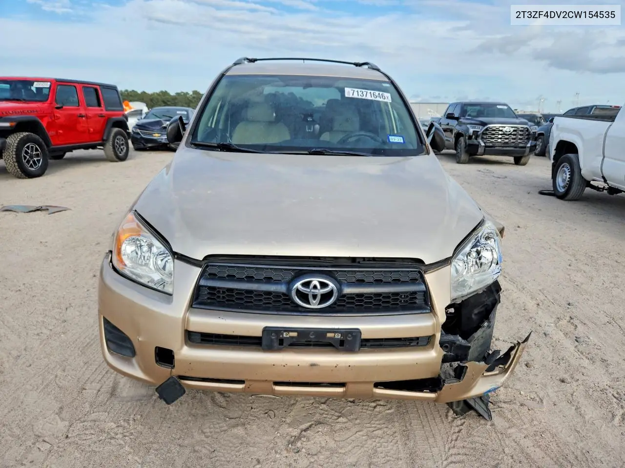2012 TOYOTA RAV 4 VIN 2T3ZF4DV2CW154535 — фото 5