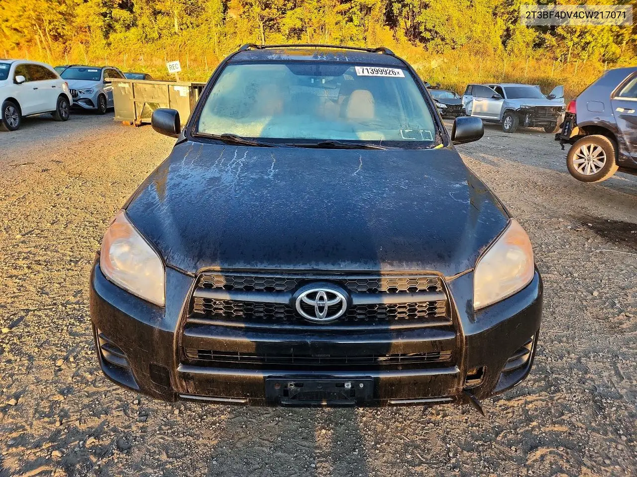 2012 TOYOTA RAV 4 VIN 2T3BF4DV4CW217071 — фото 5
