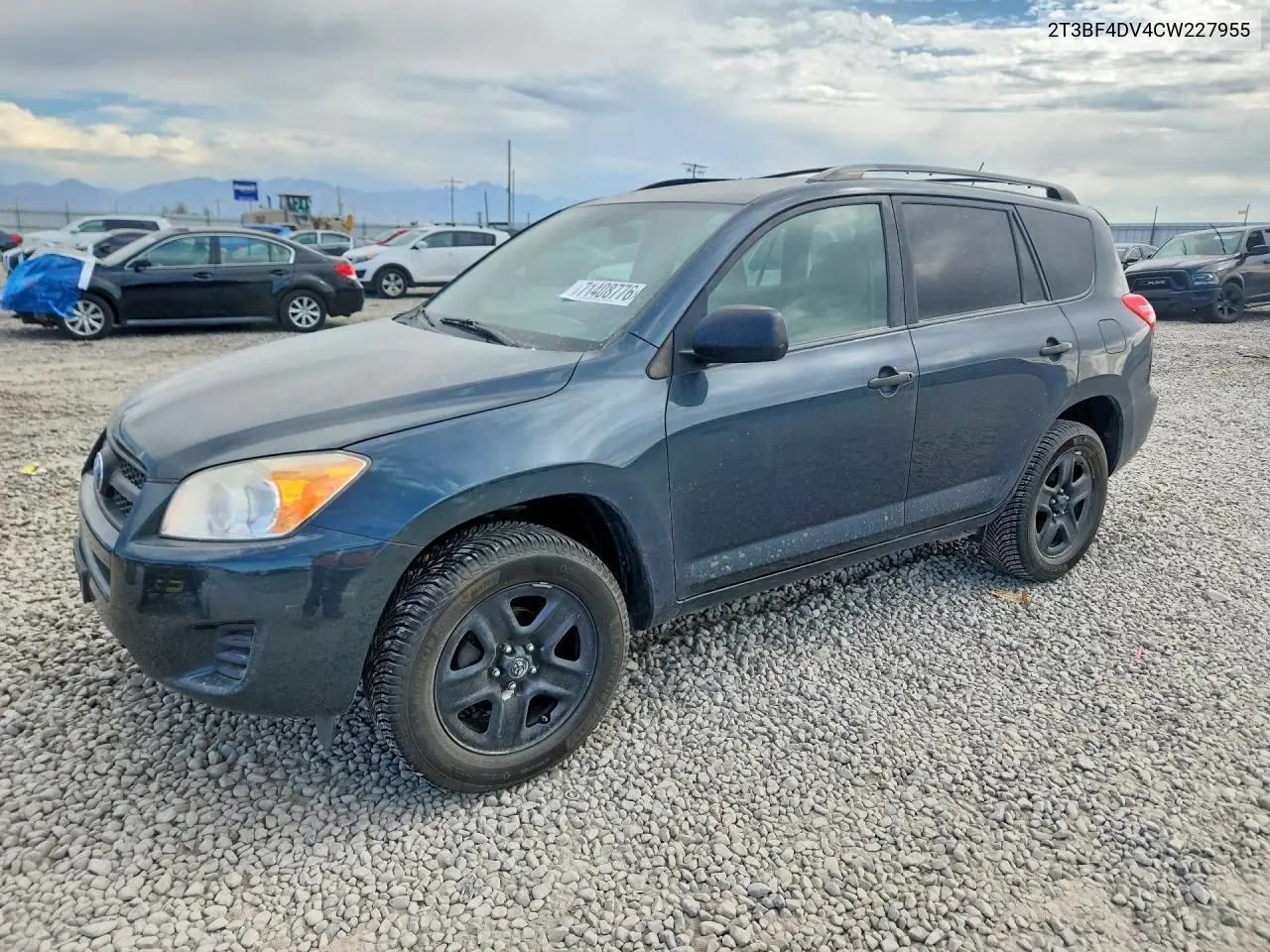 TOYOTA RAV 4 2012, VIN 2T3BF4DV4CW227955