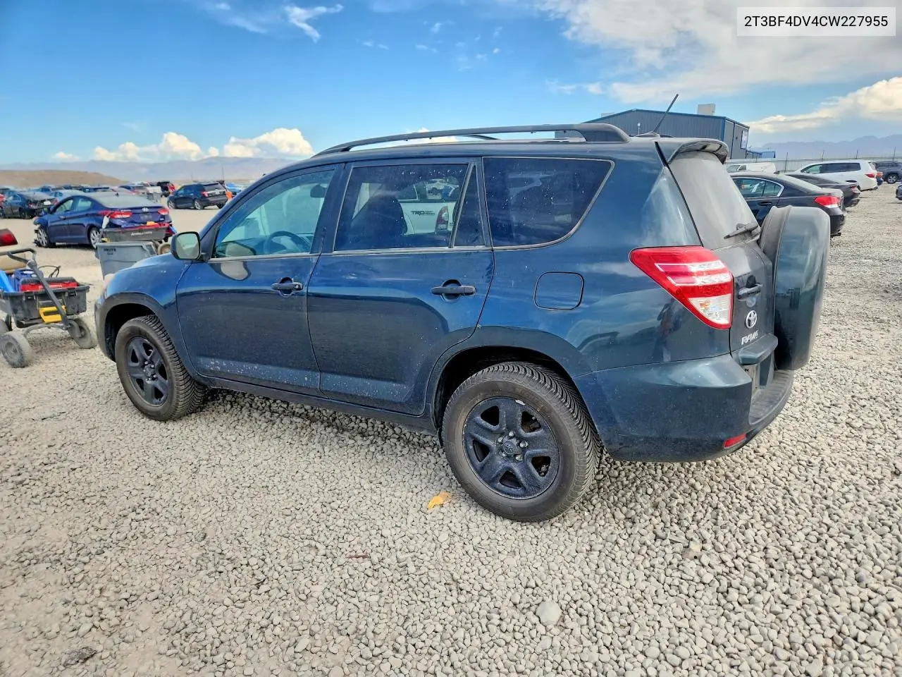 2012 TOYOTA RAV 4 VIN 2T3BF4DV4CW227955 — фото 2