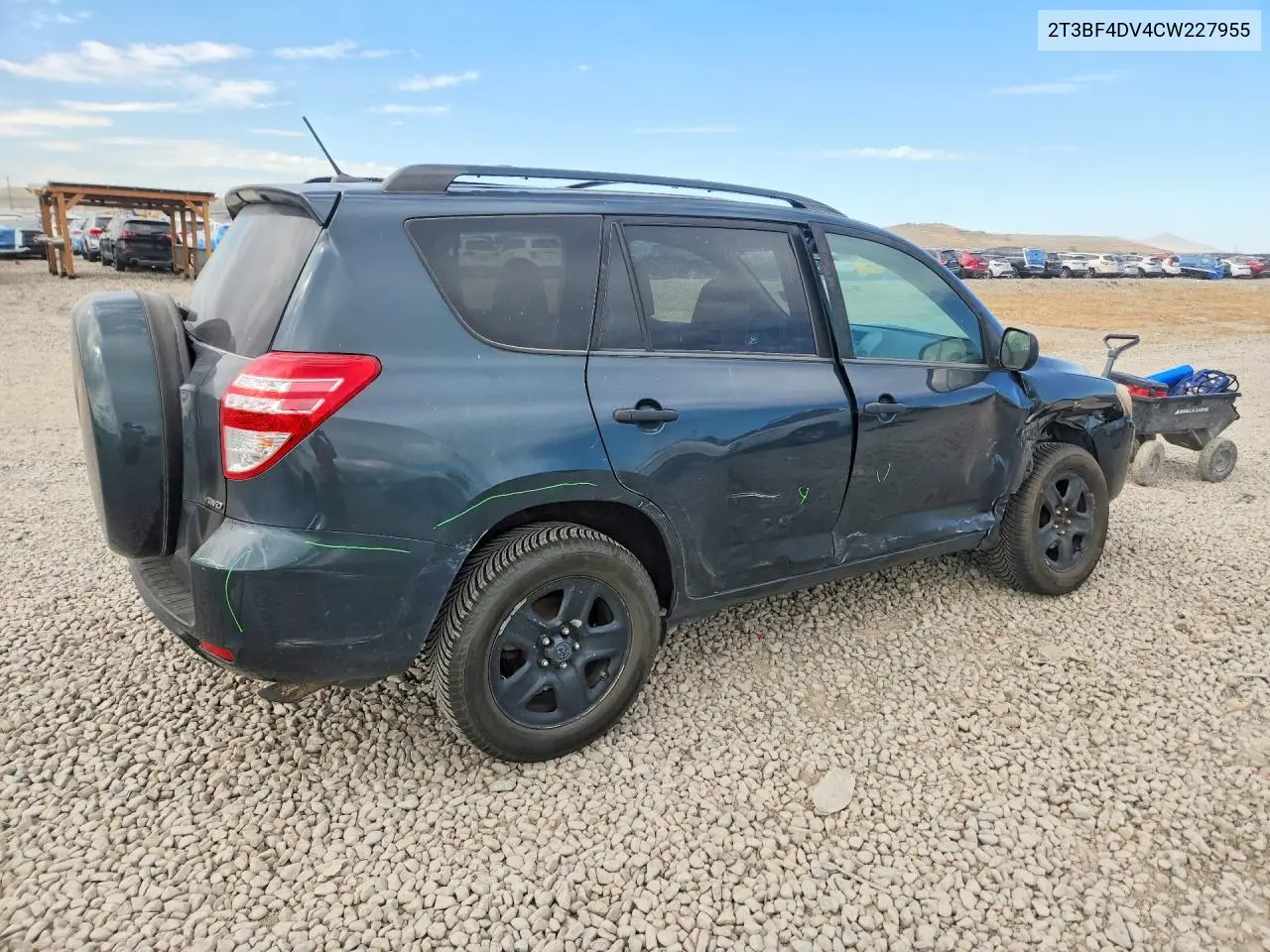 2012 TOYOTA RAV 4 VIN 2T3BF4DV4CW227955 — фото 3