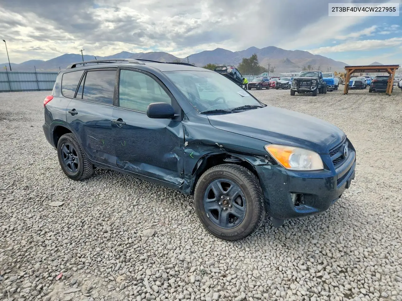 2012 TOYOTA RAV 4 VIN 2T3BF4DV4CW227955 — фото 4