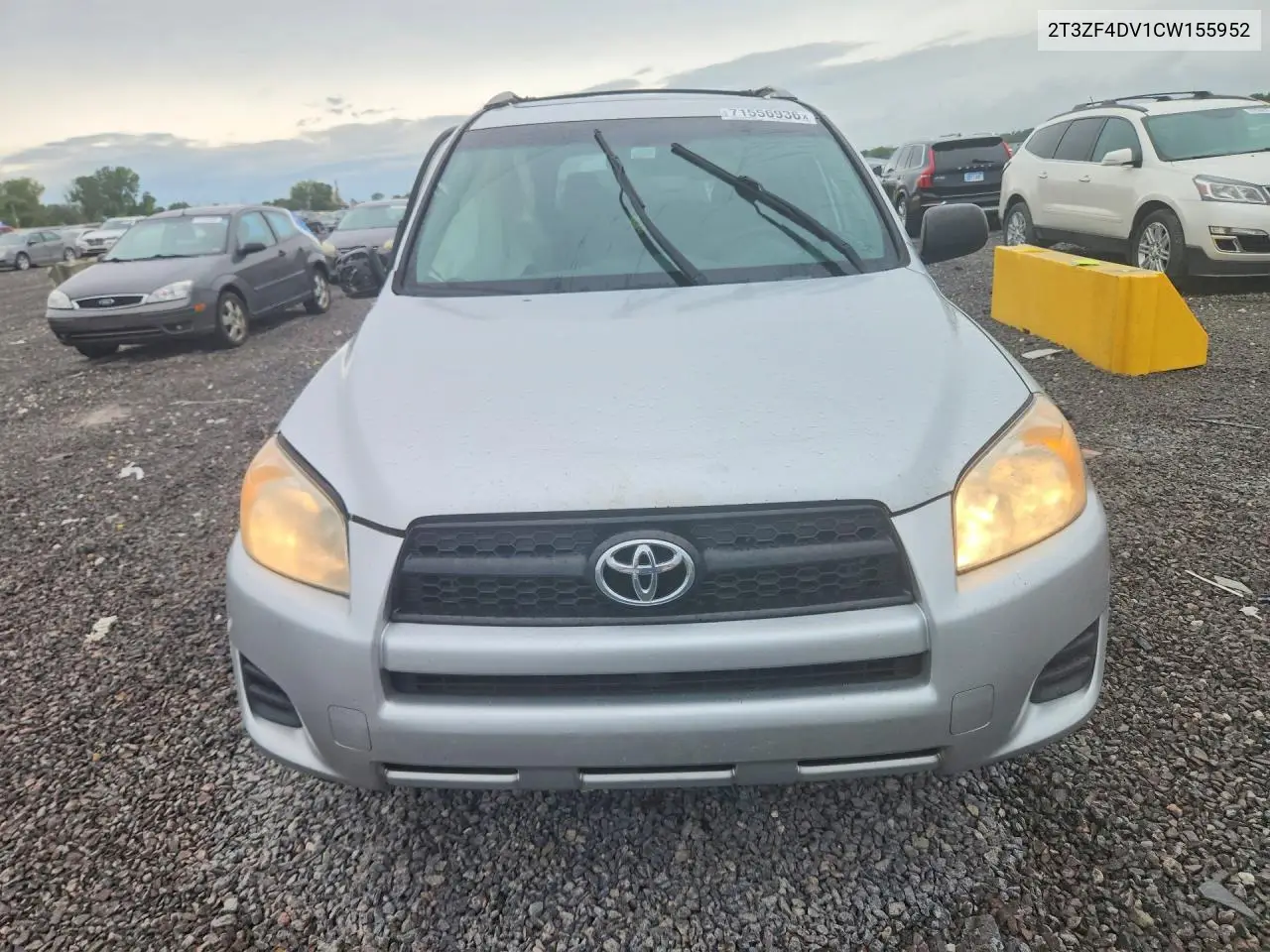 2012 TOYOTA RAV 4 VIN 2T3ZF4DV1CW155952 — фото 5