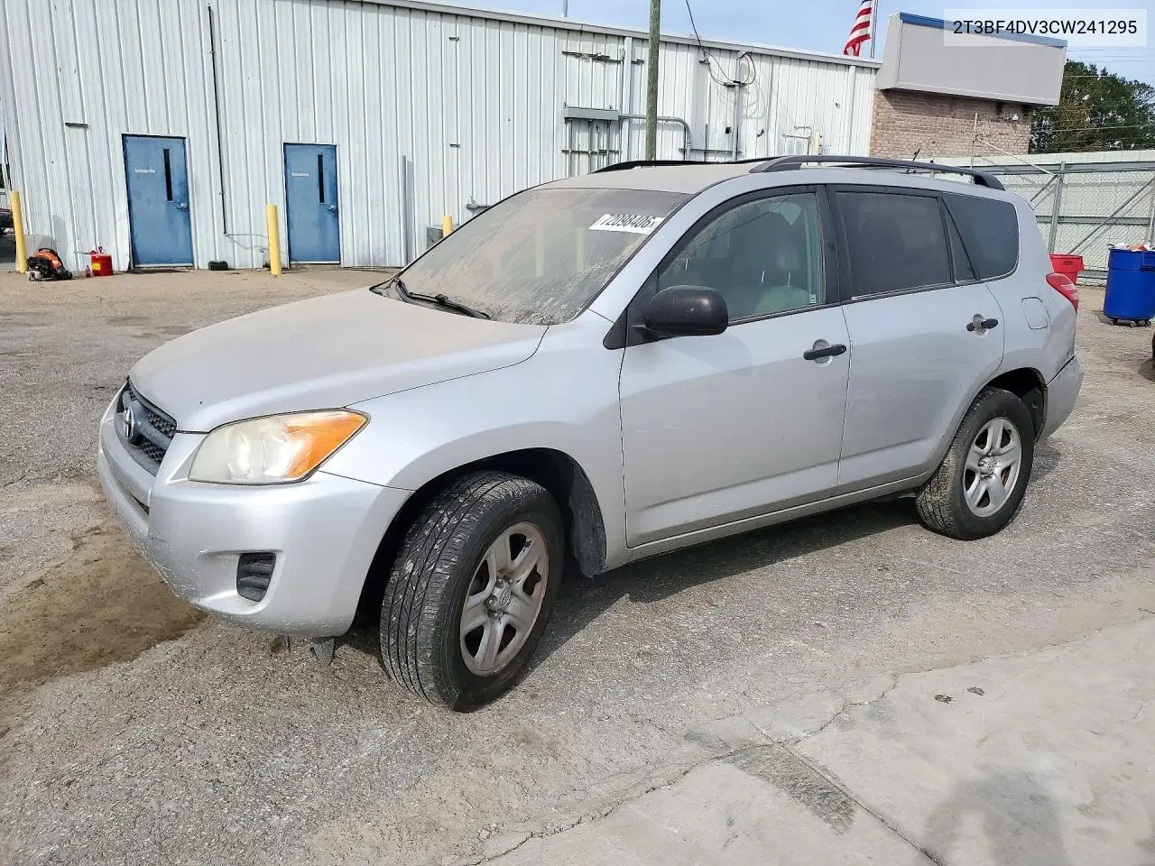 TOYOTA RAV 4 2012, VIN 2T3BF4DV3CW241295
