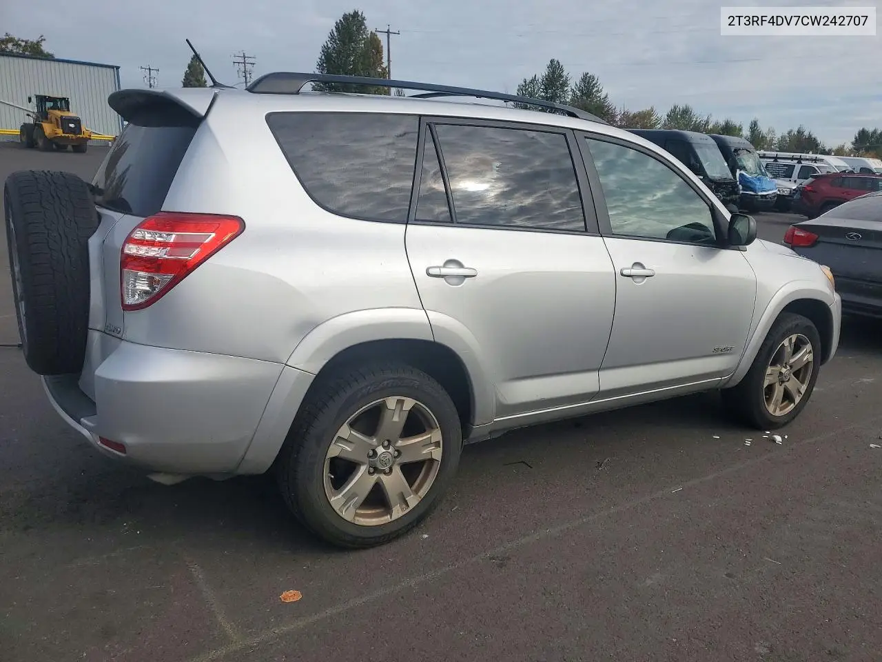 2012 TOYOTA RAV 4 VIN 2T3RF4DV7CW242707 — фото 3
