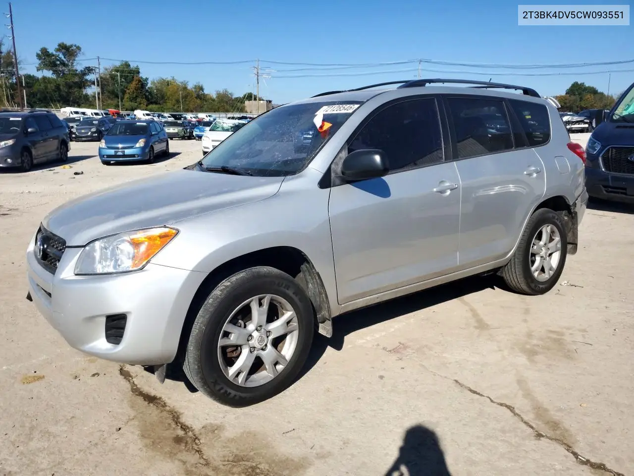 TOYOTA RAV 4 2012, VIN 2T3BK4DV5CW093551