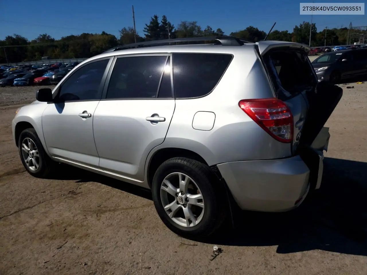 2012 TOYOTA RAV 4 VIN 2T3BK4DV5CW093551 — фото 2