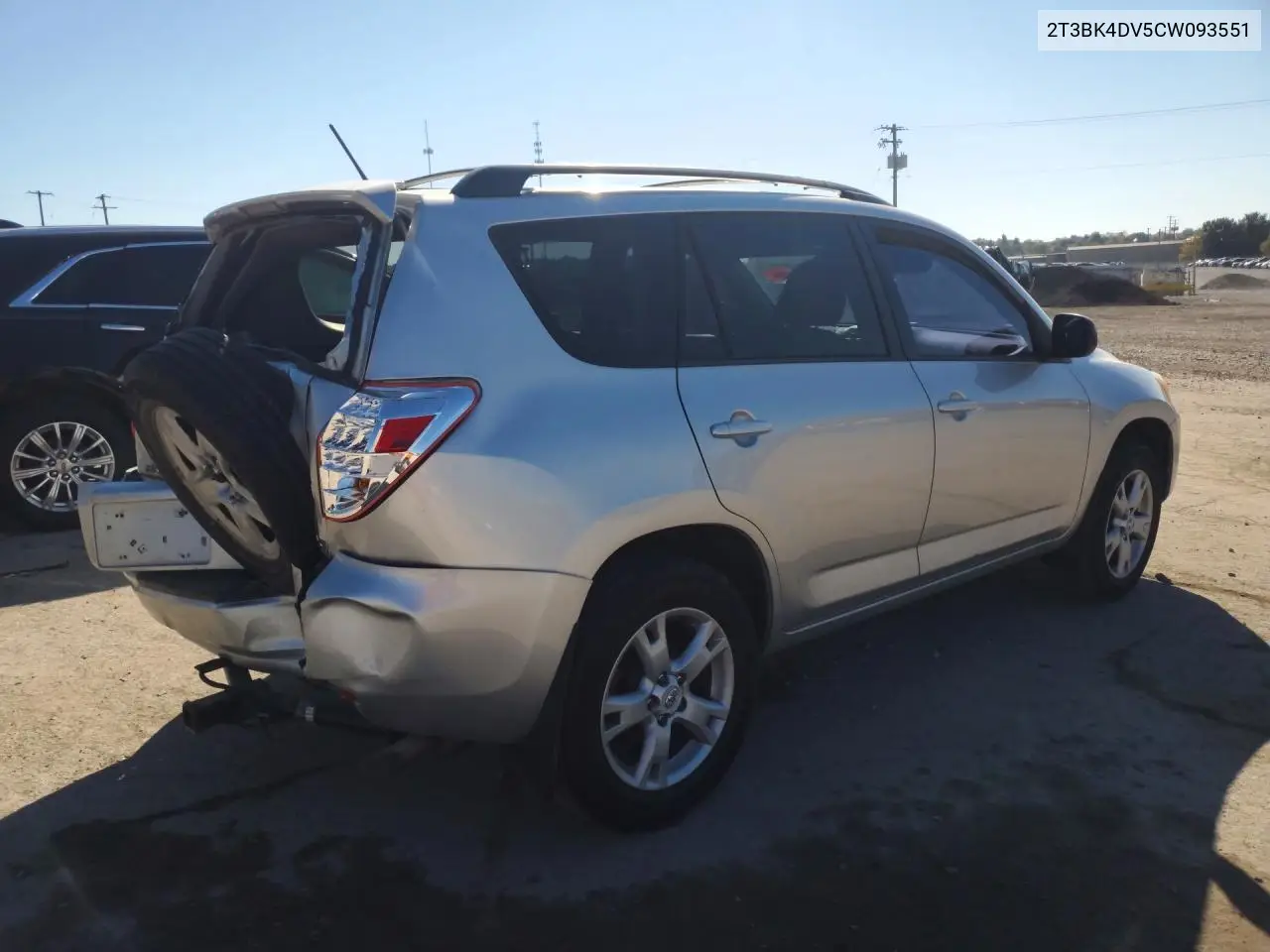 2012 TOYOTA RAV 4 VIN 2T3BK4DV5CW093551 — фото 3
