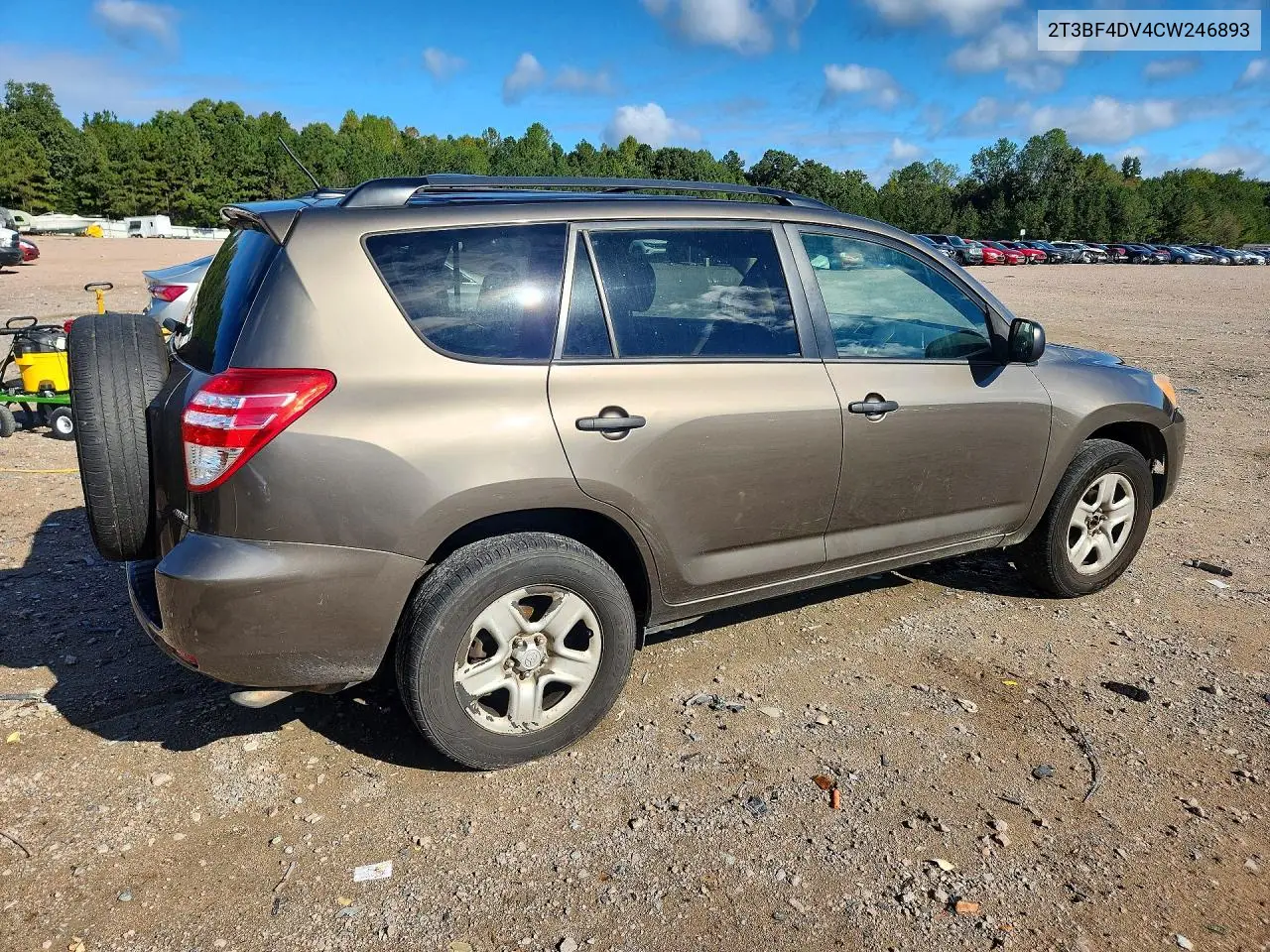 2012 TOYOTA RAV 4 VIN 2T3BF4DV4CW246893 — фото 3
