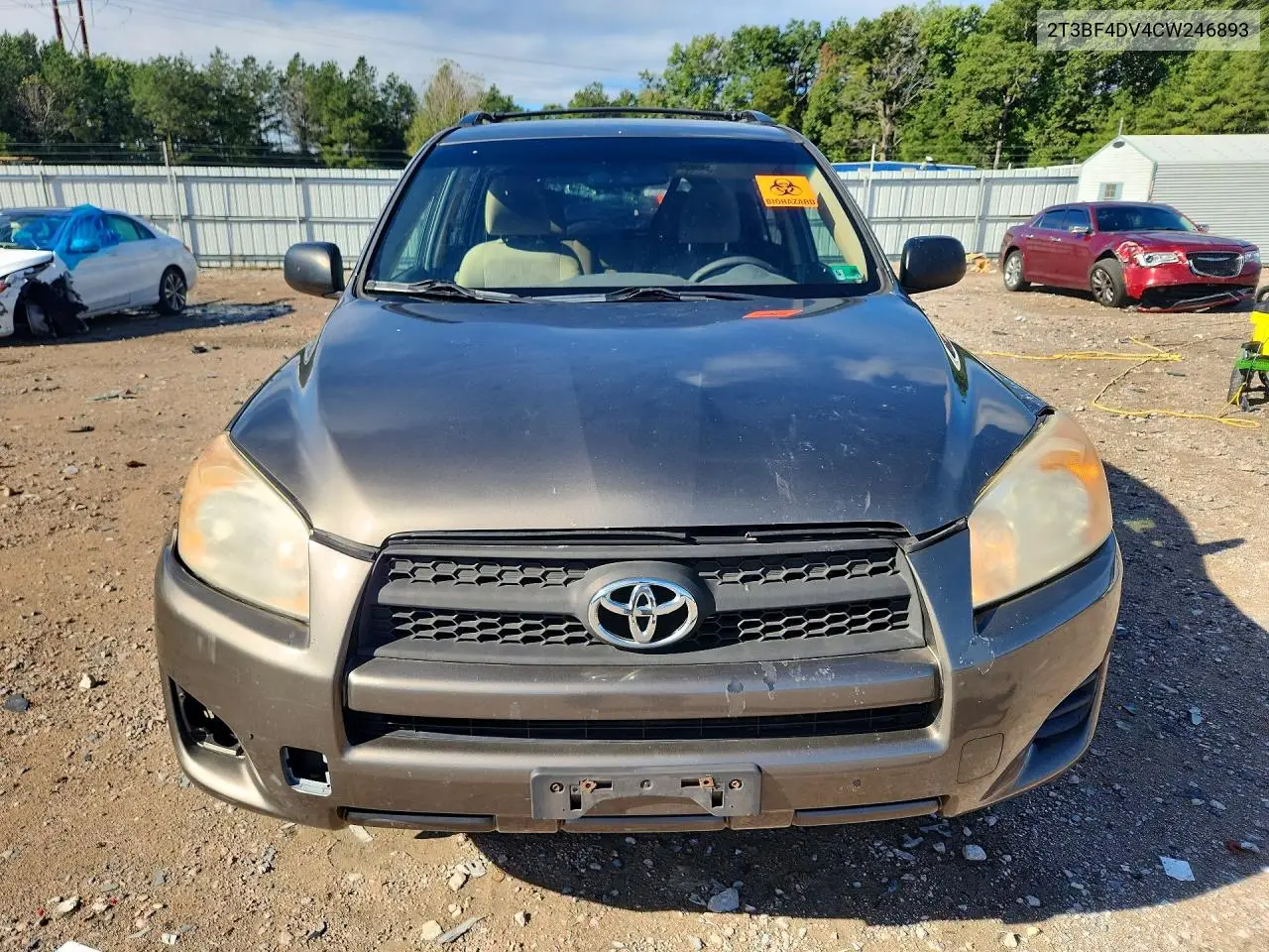 2012 TOYOTA RAV 4 VIN 2T3BF4DV4CW246893 — фото 5
