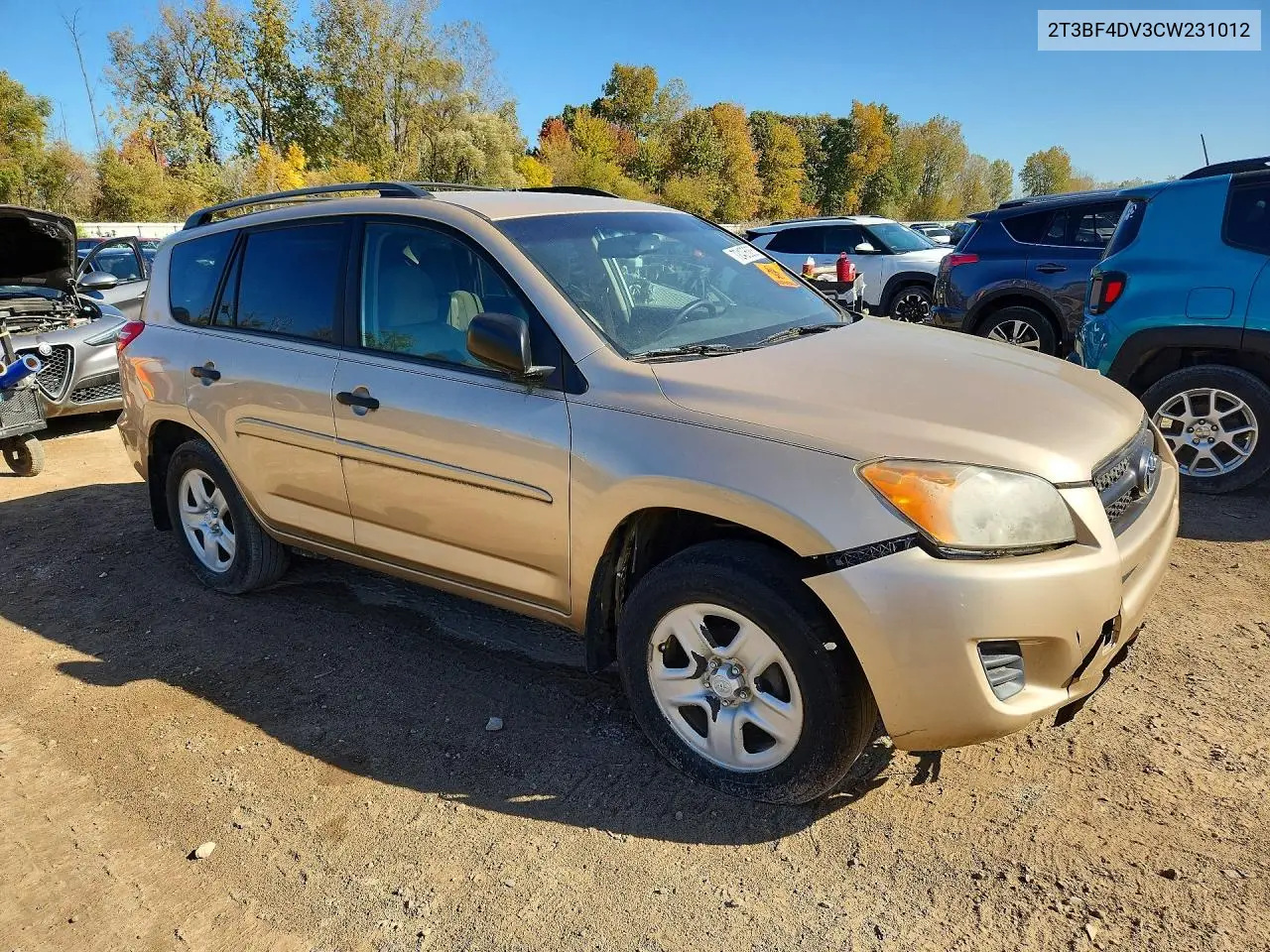 2012 TOYOTA RAV 4 VIN 2T3BF4DV3CW231012 — фото 4
