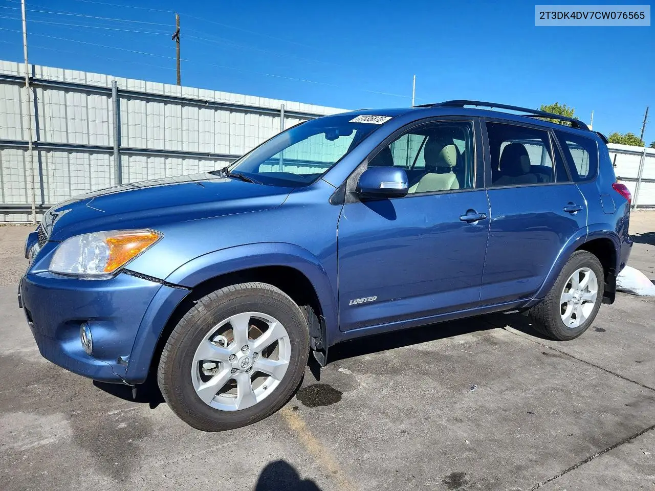 TOYOTA RAV 4 2012, VIN 2T3DK4DV7CW076565
