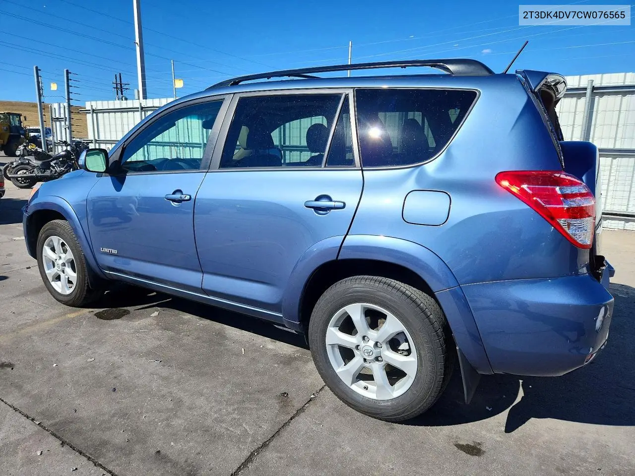 2012 TOYOTA RAV 4 VIN 2T3DK4DV7CW076565 — фото 2
