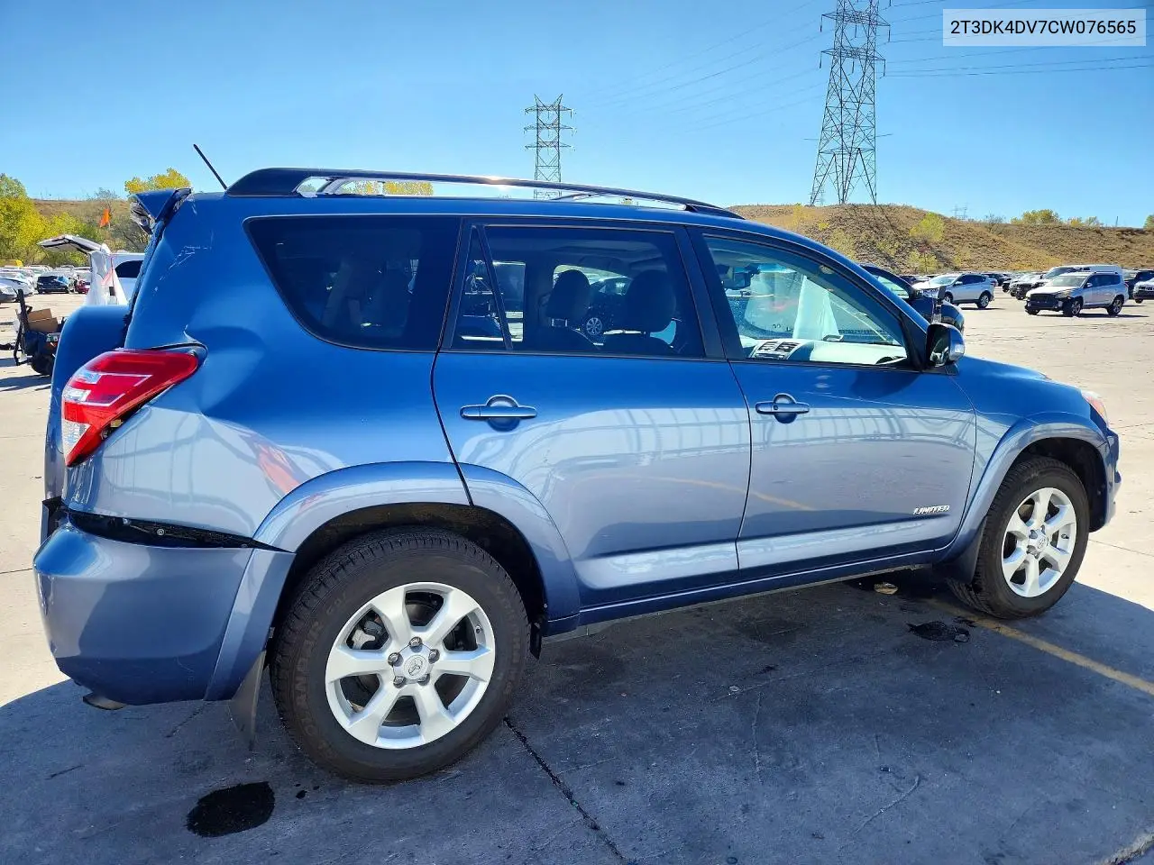 2012 TOYOTA RAV 4 VIN 2T3DK4DV7CW076565 — фото 3