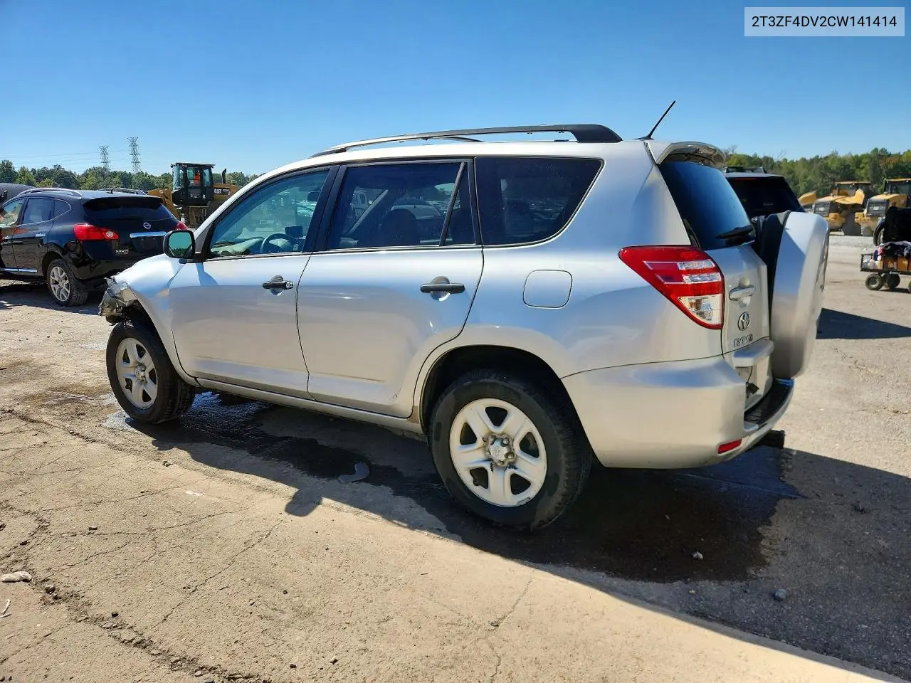 2012 TOYOTA RAV 4 VIN 2T3ZF4DV2CW141414 — фото 2