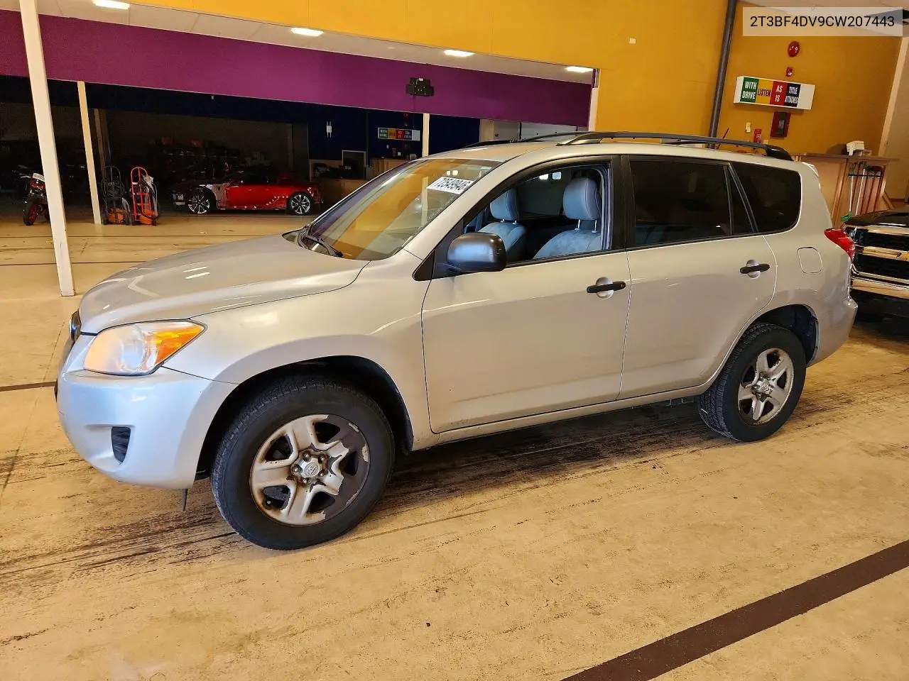 TOYOTA RAV 4 2012, VIN 2T3BF4DV9CW207443