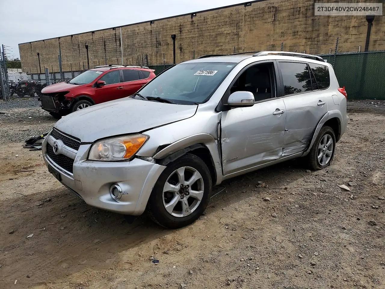 TOYOTA RAV 4 2012, VIN 2T3DF4DV2CW248487