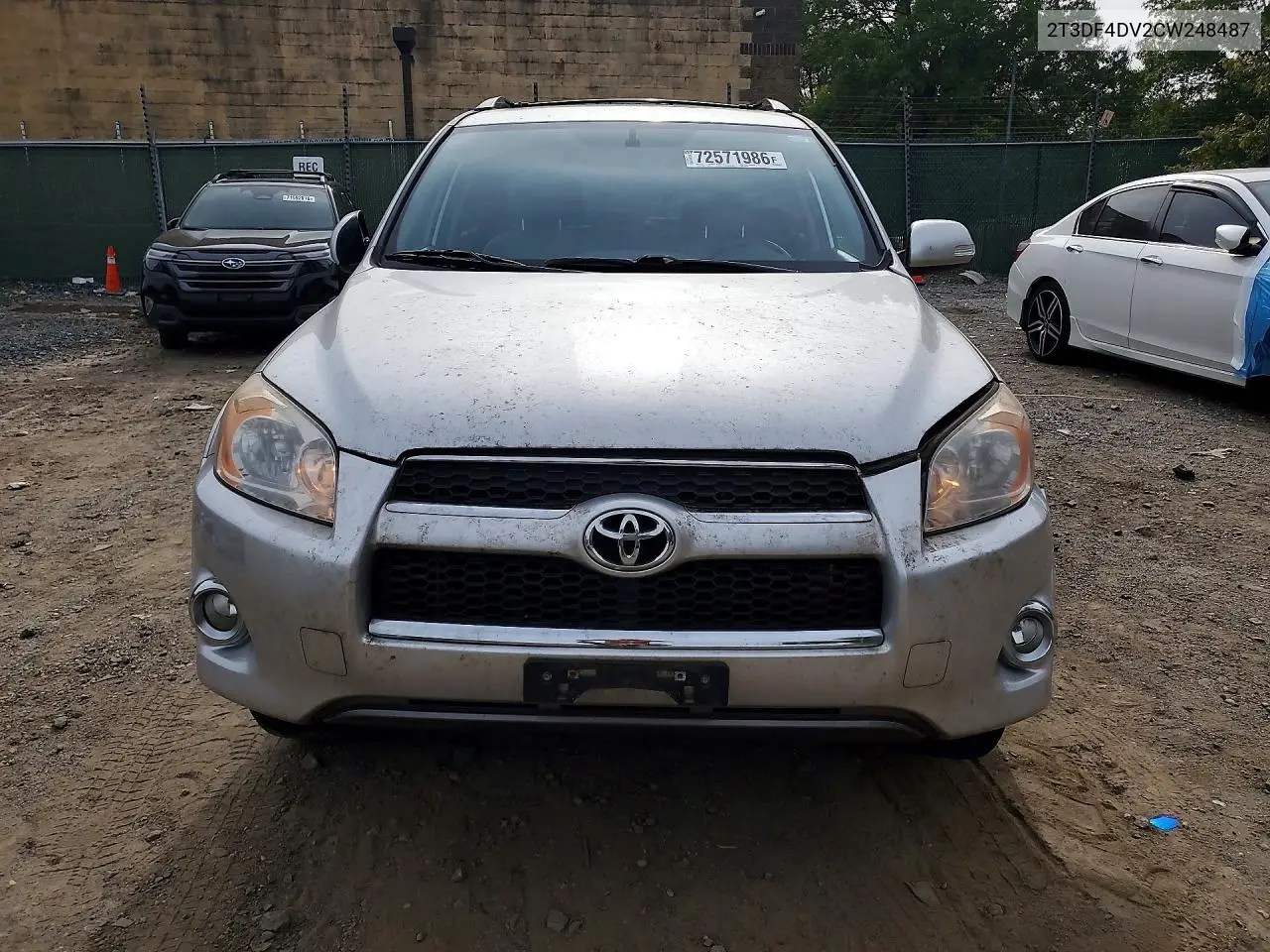 2012 TOYOTA RAV 4 VIN 2T3DF4DV2CW248487 — фото 5