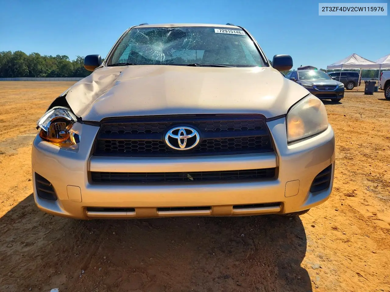 2012 TOYOTA RAV 4 VIN 2T3ZF4DV2CW115976 — фото 5