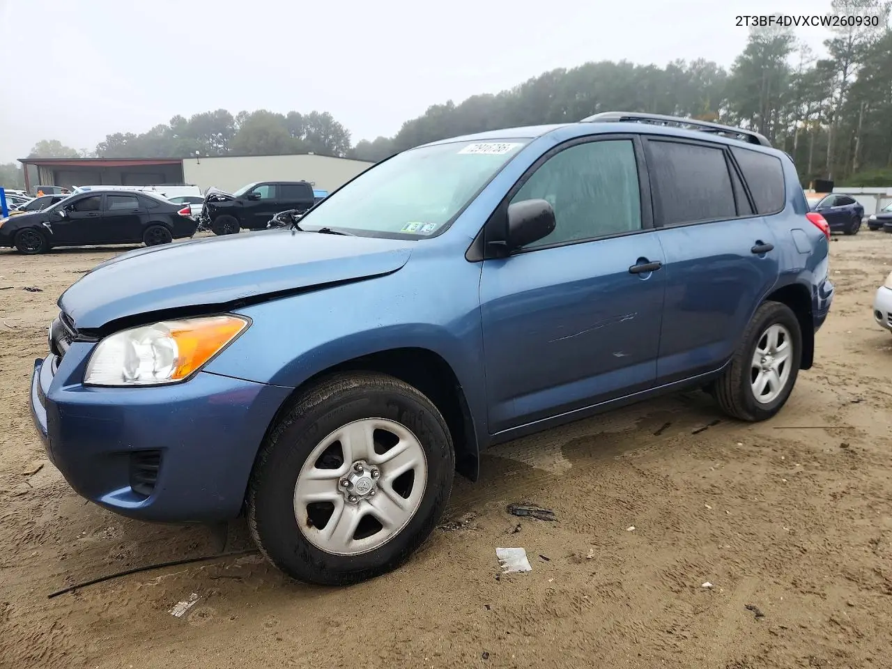 TOYOTA RAV 4 2012, VIN 2T3BF4DVXCW260930