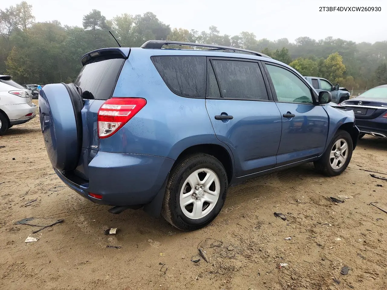 2012 TOYOTA RAV 4 VIN 2T3BF4DVXCW260930 — фото 3