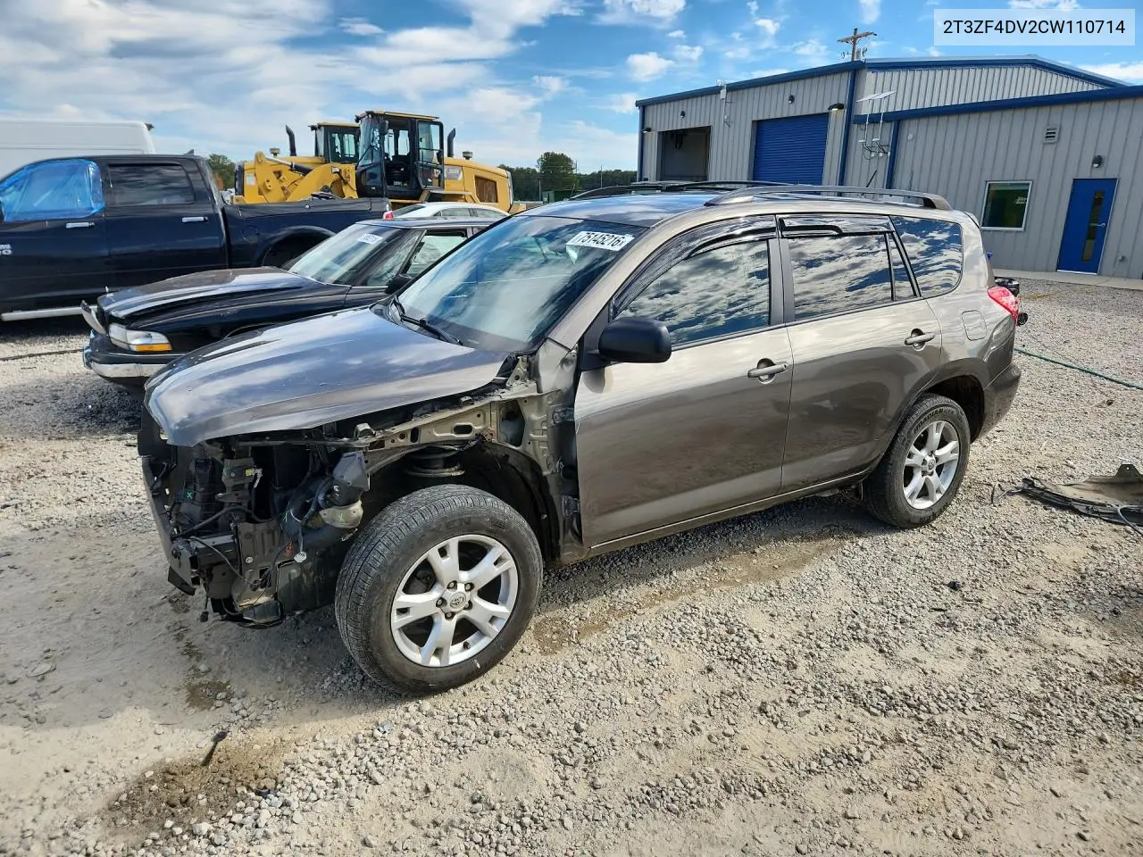 TOYOTA RAV 4 2012, VIN 2T3ZF4DV2CW110714