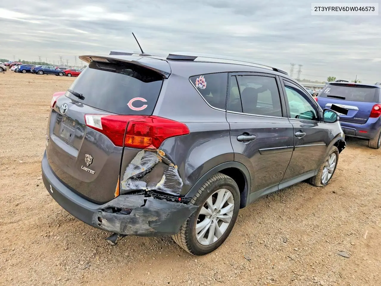 2013 TOYOTA RAV 4 VIN 2T3YFREV6DW046573 — фото 3