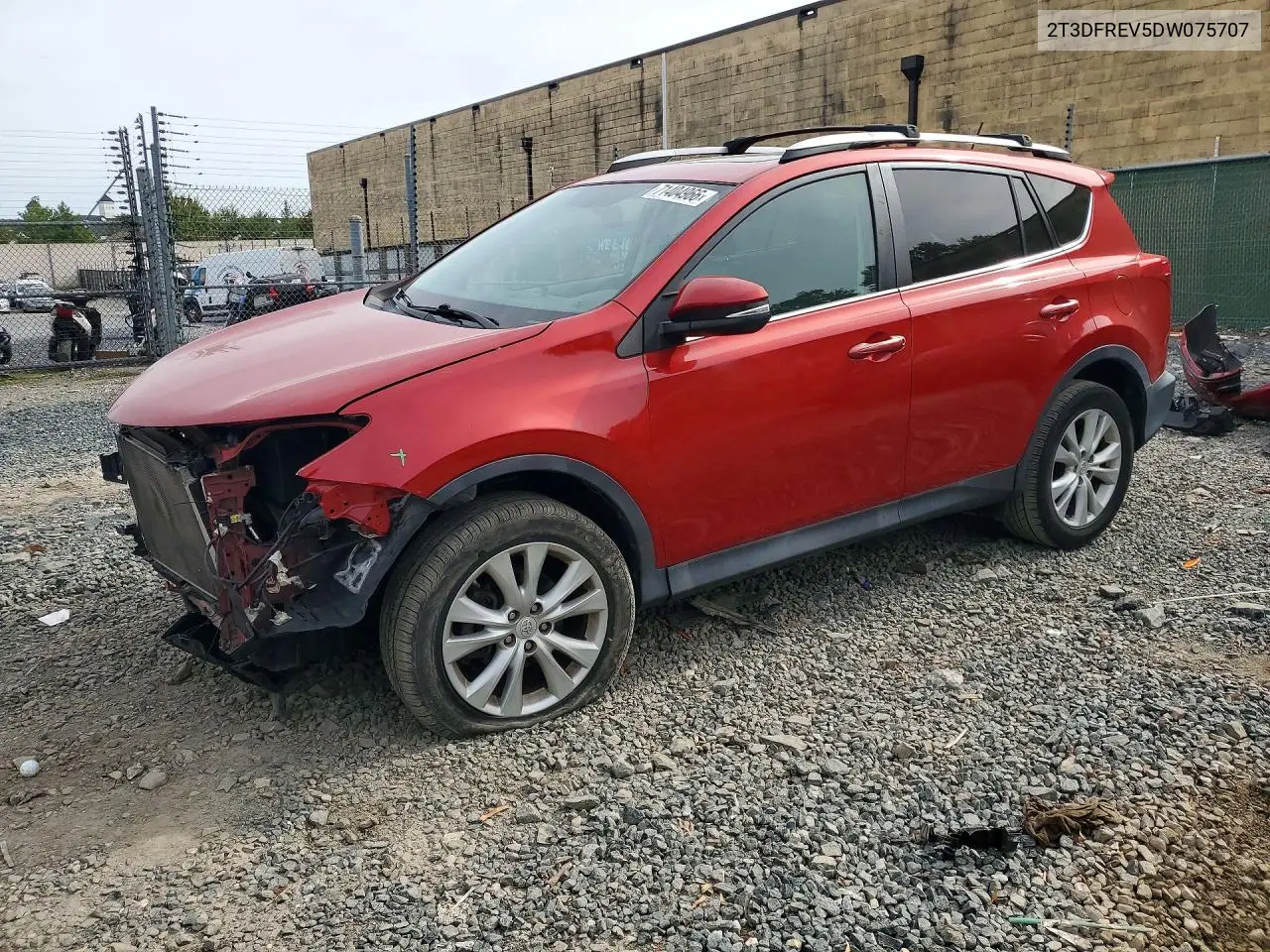 TOYOTA RAV 4 2013, VIN 2T3DFREV5DW075707