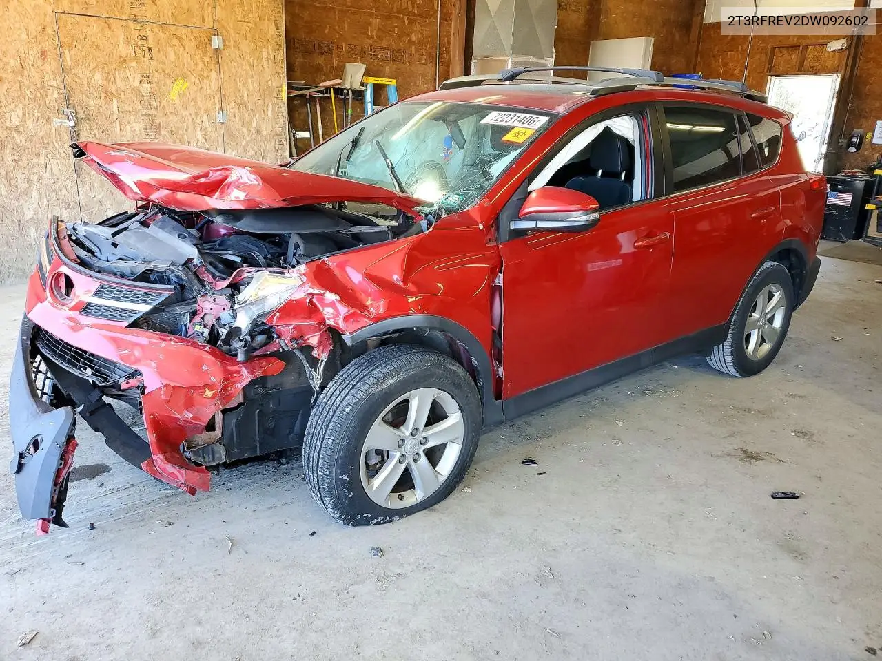 TOYOTA RAV 4 2013, VIN 2T3RFREV2DW092602