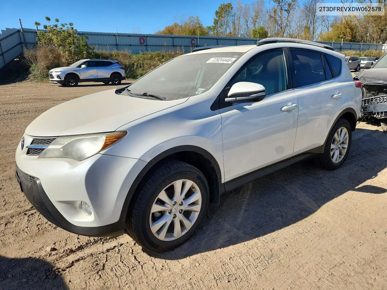 TOYOTA RAV 4 2013, VIN 2T3DFREVXDW062578