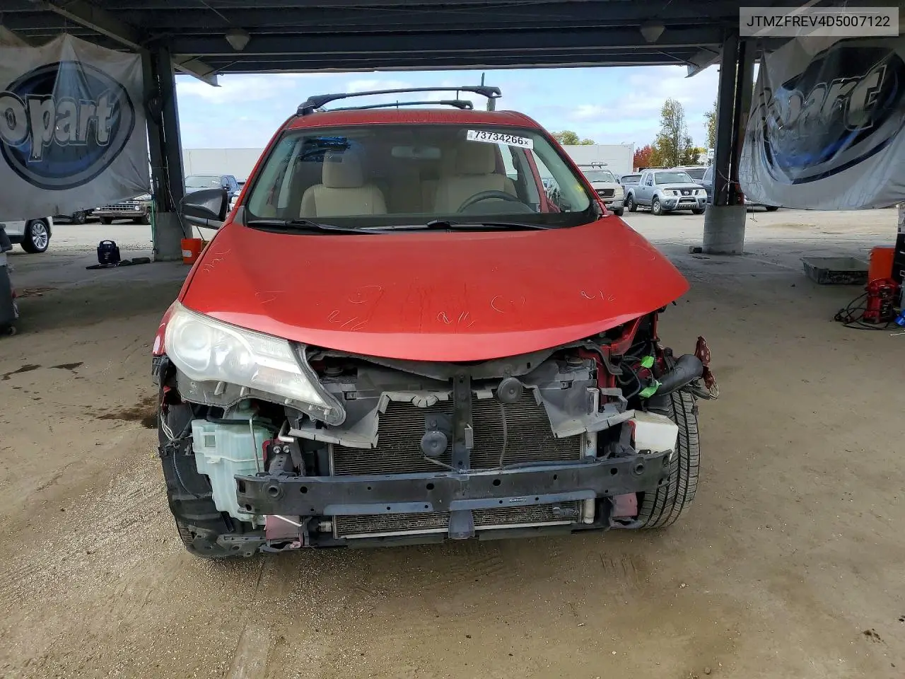 2013 TOYOTA RAV 4 VIN JTMZFREV4D5007122 — фото 5