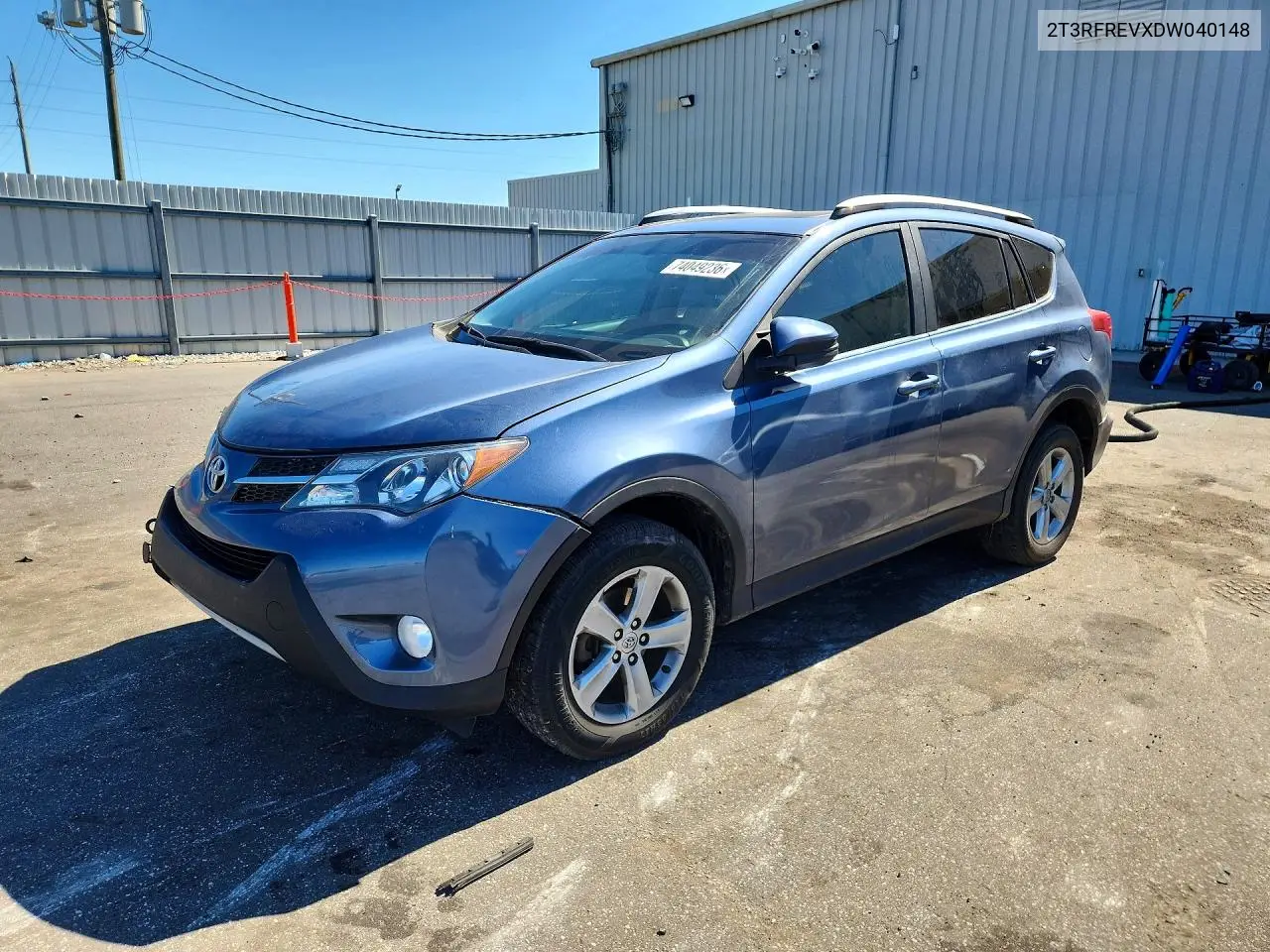 TOYOTA RAV 4 2013, VIN 2T3RFREVXDW040148