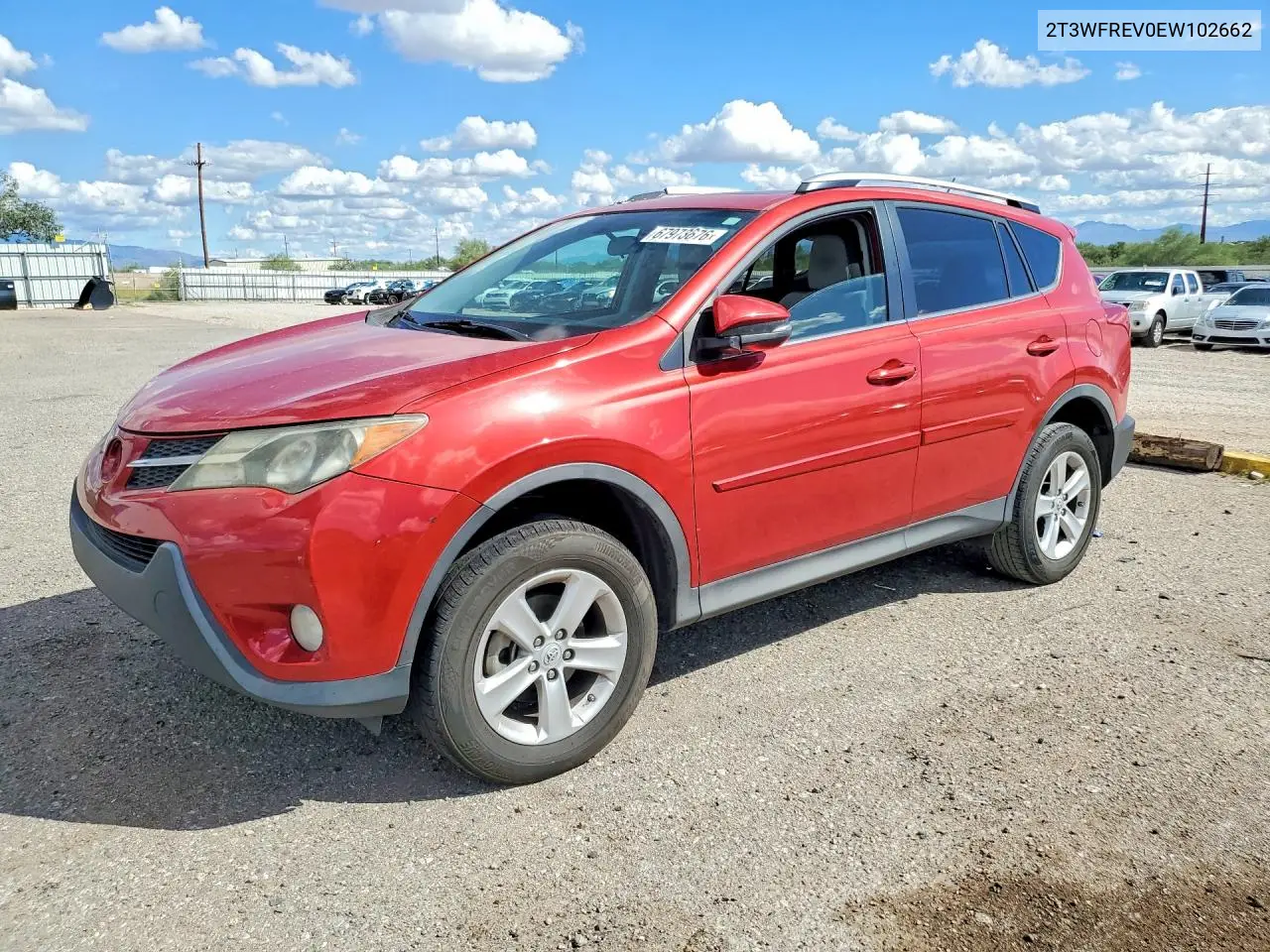 TOYOTA RAV 4 2014, VIN 2T3WFREV0EW102662