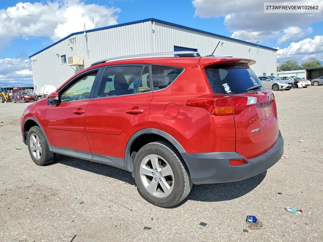 2014 TOYOTA RAV 4 VIN 2T3WFREV0EW102662 — фото 2