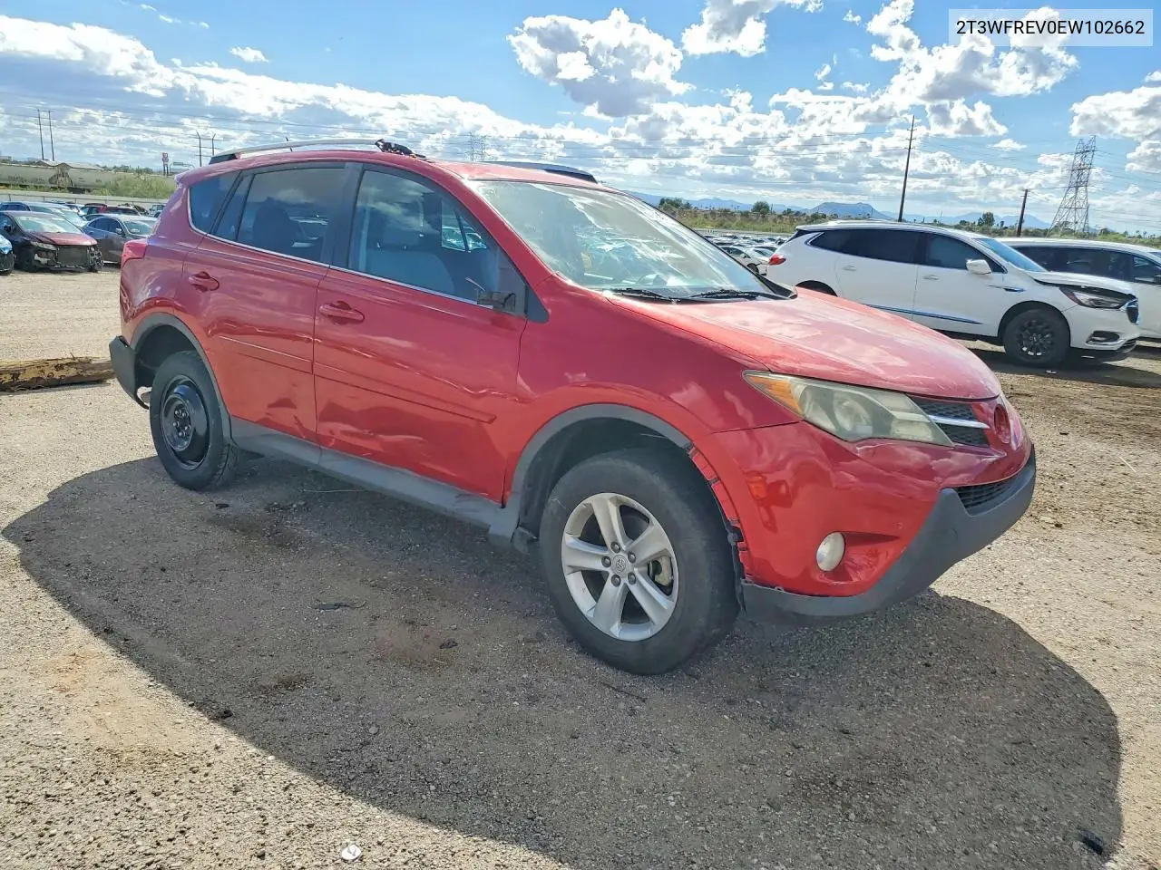 2014 TOYOTA RAV 4 VIN 2T3WFREV0EW102662 — фото 4