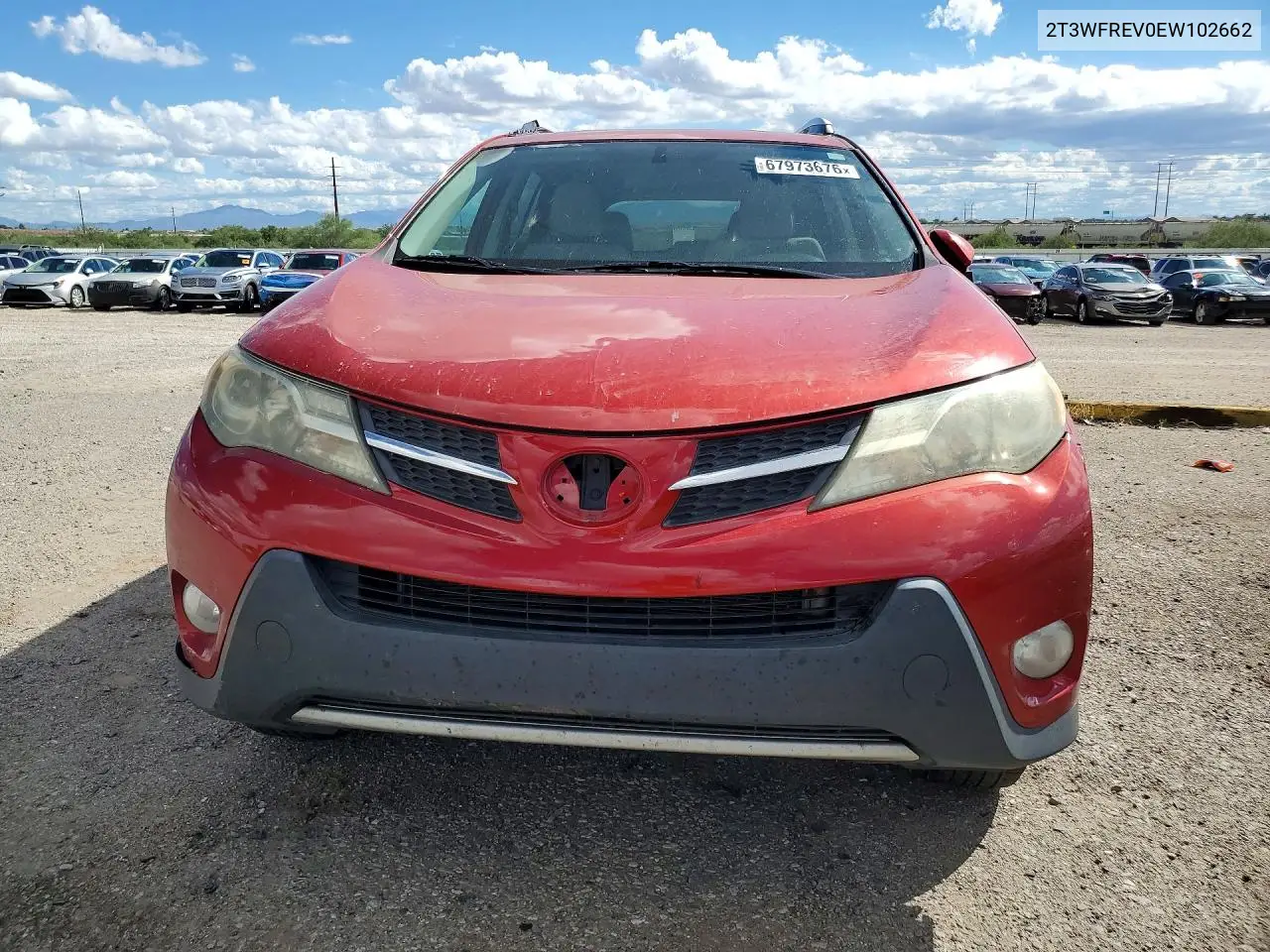 2014 TOYOTA RAV 4 VIN 2T3WFREV0EW102662 — фото 5