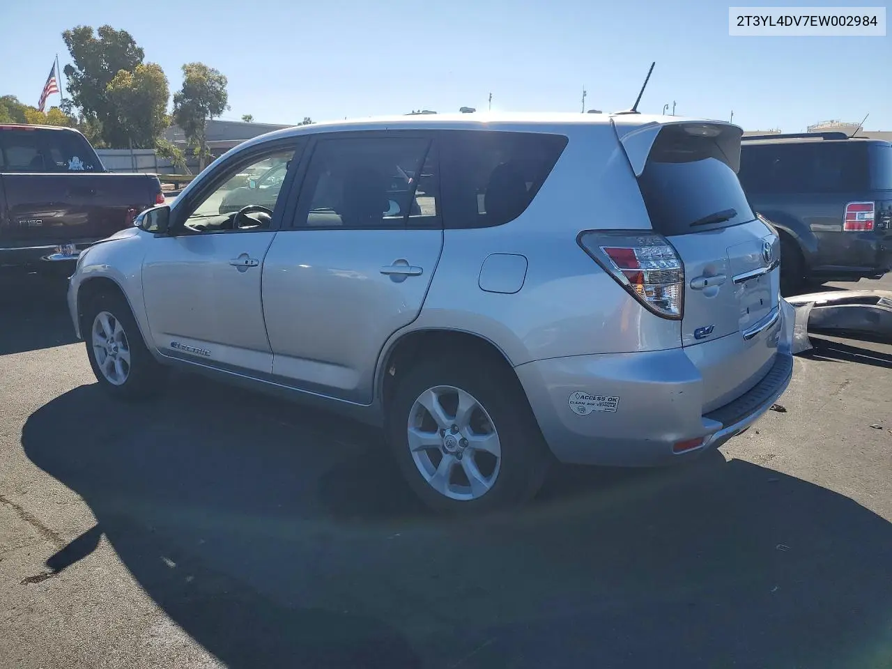 2014 TOYOTA RAV 4 VIN 2T3YL4DV7EW002984 — фото 2